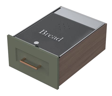 metal box wiht lid insert for cabinet|stainless steel bread drawer inserts.